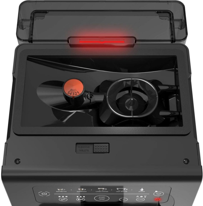 Кофемашина автоматическая Krups Essential EA870810,  15Бар,  с ручным капучинатором,  черный/нержавеющая сталь