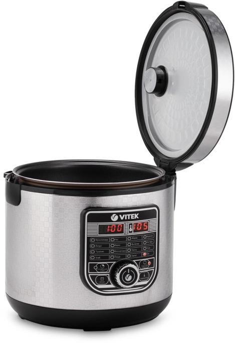 Мультиварка Vitek VT-4282, 860Вт, серебристый