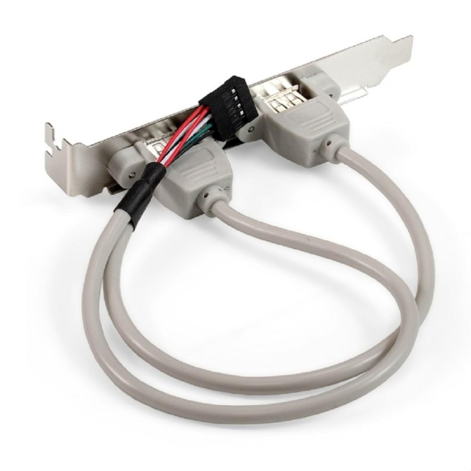 Exegate EX298294RUS Планка портов в корпус 2xUSB2.0 ExeGate BrctUSB2-2A USB 2.0 9pin IDC 9pin F -- 2x USB 2.0 Af, кабель 20см
