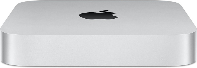 Компьютер Apple Mac mini A2686 Apple M2 8 core,  8ГБ, 256ГБ SSD, macOS,  серебристый [mmfj3hn/a]