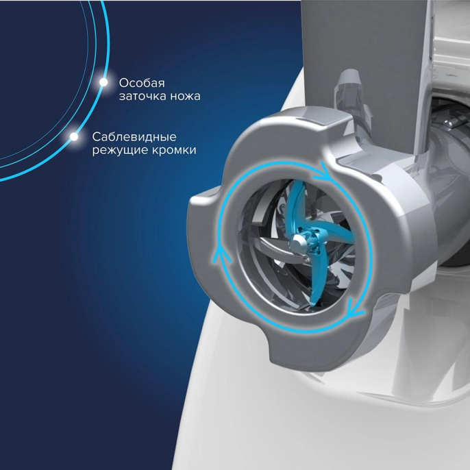 Мясорубка Аксион М 35.04 1500Вт белый