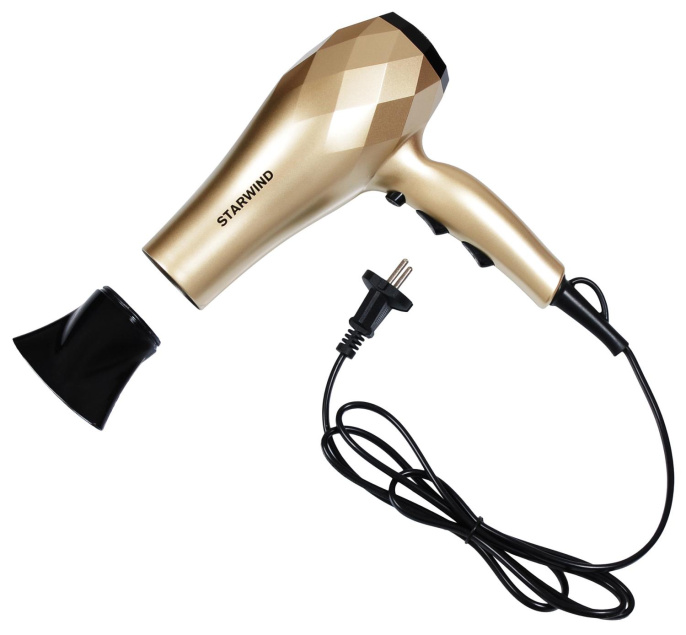 Фен StarWind SHP8110, 2000Вт, шампань