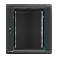 Exegate EX298609RUS Шкаф телекоммуникационный 19" настенный 12U ExeGate EC-WM-12U.450.G.BLACK 19”, 12U, 600x450x635mm ШхГхВ , передняя дверь закаленное стекло, съемные боковые панели, пыле- и влагоз