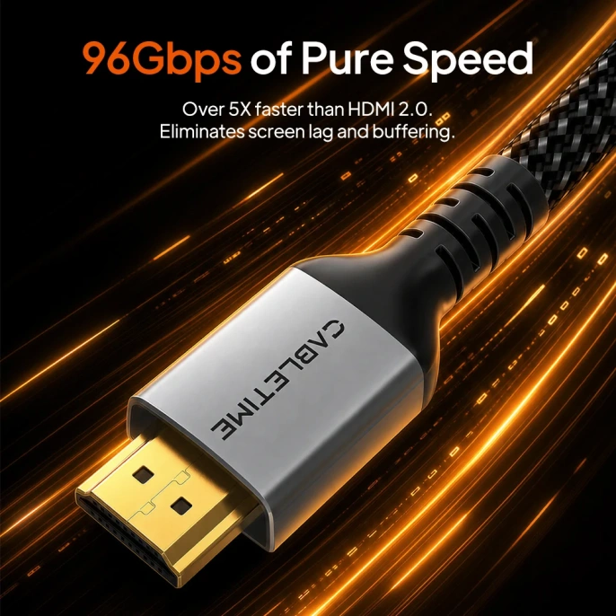 Кабель CABLETIME CH29L (CT-HD4KF-AG2) 2 м, плоский HDMI-4K60Hz