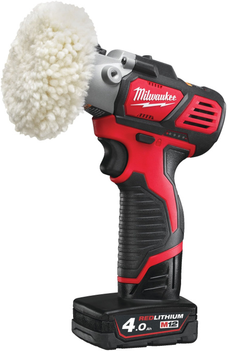 Полировальная машина Milwaukee M12 BPS-421X 4933447799 питание: аккумулятор, 12 В, частота вращения на холостом ходу: от 2800 до 8300 об/мин, диаметр диска: 76 мм, фиксация