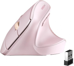 Беспроводная вертикальная мышка UGREEN M571 55917 Wireless Vertical Mouse 2.4 GHz. Цвет: розовый