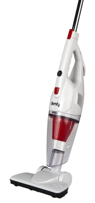 Ручной пылесос (handstick) DOMFY DSC-VC301, 1000Вт, белый/красный