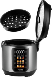 Мультиварка RED SOLUTION M4250,  860Вт,   серебристый/черный