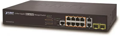 коммутатор PLANEWGSW-24040HP4 IPv6 L2+/L4 Managed 24-Port 802.3at PoE+ Gigabit Ethernet Switch + 4-Port Shared SFP (440W)