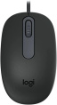 Мышь Logitech M86 черный оптическая 8000dpi USB для ноутбука 2but 910-007661