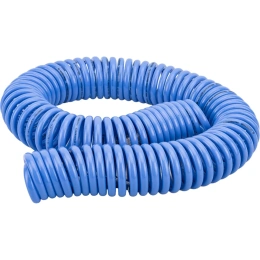 Шланг спиральный полиуретановый с быстроразъемными соединениями 15 м; 5.5х8 мм; 15 бар INTERTOOL PT-1708