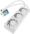 Водяное охлаждение для процессора Water Cooling System Thermalright Mjolnir Vision 360 360mm, LED, White, ARGB/ Fans: 3x120mm, 69CFM, 27dBA, 2150RPM/ Pump height 65mm, Rad thickness 27mm/ S: 1700, 1200, 1851, 115X, 2011, 2066, AM5, AM4 (M-VISION-360-WH-A