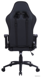Кресло игровое Cactus CS-CHR-030BL, экокожа, до 120кг, регулируемые 2D подлокотники,  черный