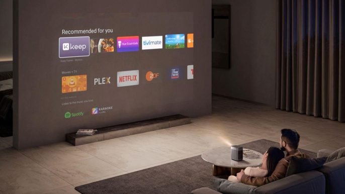 Проектор Xgimi Halo+ DLP 875Lm LS 700Lm ANSI 1920x1080 ресурс лампы:25000часов 1xUSB typeA 1xHDMI 1.6кг