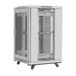 Шкаф телекоммуникационный 19" напольный 18U ExeGate EC-FS-18U.600.600.V.GREY 19”, 18U, 600x600x987mm ШхГхВ , передняя и задняя двери перфорированные, EX301399RUS