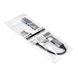 USB-Хаб концентратор 7-в-1 ExeGate DUB-761C3 кабель-адаптер USB Type-A + Type-C -- 6xUSB2.0, 1xUSB3.0, Plug&Play, серебристый EX299790RUS