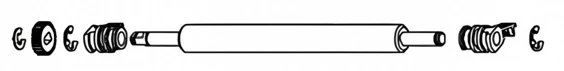 Протяжный вал Bixolon AR04-00002A-AS XD5-40d Platen roller