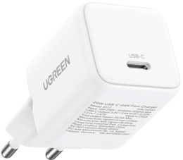 Сетевое зарядное устройство UGREEN X513 65009 30W USB-C GaN Fast Charger EU. Цвет: белый