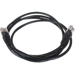 Патч-корд TWT RJ45-RJ45, 4 пары, UTP, категория 5е, 1.5 м, черный, 45-45-1.5-BK