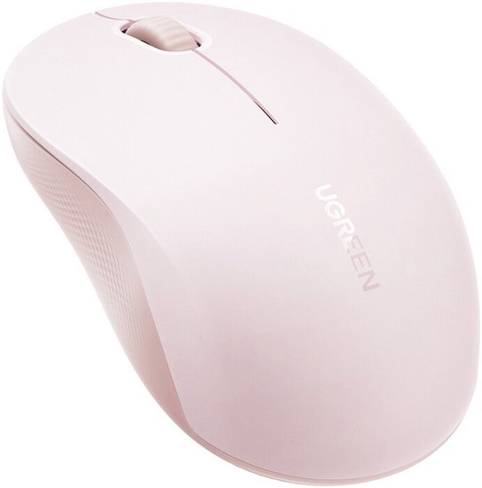 Мышка компьютерная беспроводная UGREEN M331 65625 Multi-mode Wireless Mouse BT&GHz. Цвет: розовый