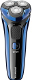 Бритва сетчатая Polaris PMR 0304R питан.:элек.сеть/аккум. черный/синий