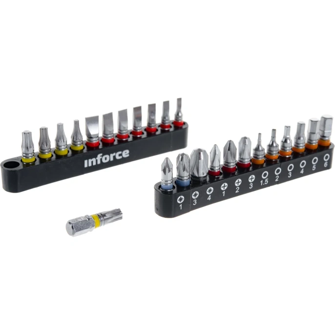 Набор инструментов Inforce 150 предметов 1/2" & 3/8" & 1/4", Сталь Cr-V, Сталь Cr-V, Профессиональный, 06-07-21