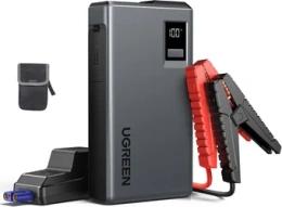 Портативное пусковое устройство с компрессором для автомобилей UGREEN ES703 35978 Emergency Multifunction Car Jump Starter. Цвет: черный