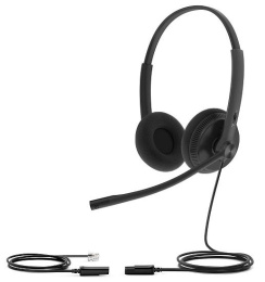 Головная гарнитура Yealink YHS34 Lite Dual Дуо, Проводная, HD звук, QD, RJ9