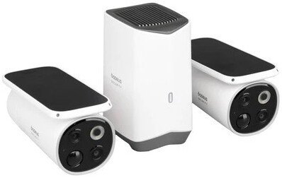 Видеокамера Baseus S0TX002131 Security S1 Pro Dual 3K 2-Cam Kit White S0SU00 станция: встроенная сирена 90 дБ, память 16 ГБ, подключение: Wi-Fi 2.4 ГГц, радиус