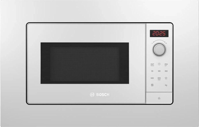 Встраиваемая микроволновая печь Bosch Serie 2 BFL623MW3, 20л, 800Вт, белый