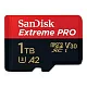 Карта памяти SanDisk Extreme PRO SDSQXCD-1T00-GN6MA microSDXC Memory Card 1Tb UHS-I U3 V30 A2 + microSD-- SD Adapter