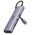 Хаб 7-в-1 UGREEN CM896 65759 7-in-1 4K@60Hz Magnetic Multifunctional USB-C Hub. Цвет: серый космос