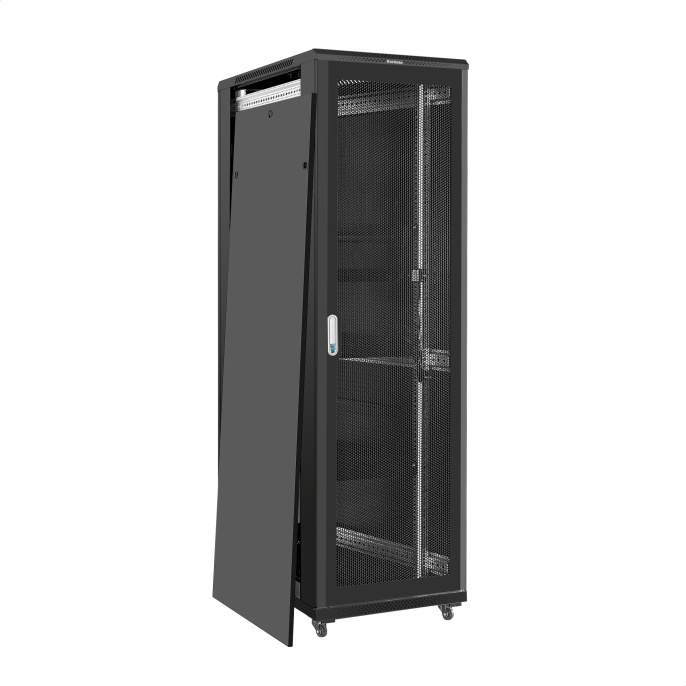 Шкаф телекоммуникационный 19" напольный 42U ExeGate EC-FS-42U.600.1000.V.V.BLACK 19”, 42U, (EX300279RUS)