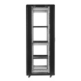 Шкаф телекоммуникационный 19" напольный 42U ExeGate EC-FS-42U.600.800.G.V.BLACK (19”, 42U, 600x800x2054mm (ШхГхВ), передняя дверь закаленное стекло, задняя перфорированная дверь, съемные боковые панели, пыле- и влагозащита IP20,  (EX300274RUS)