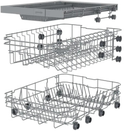 Встраиваемая посудомоечная машина Gorenje GV523E10WE,  узкая, ширина 44.8см, полновстраиваемая, загрузка 11 комплектов, серебристый
