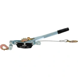 Ручная лебедка с двойным храповым механизмом Gigant 1т, Диаметр троса 11мм, длина троса 2,2м, GEW-20