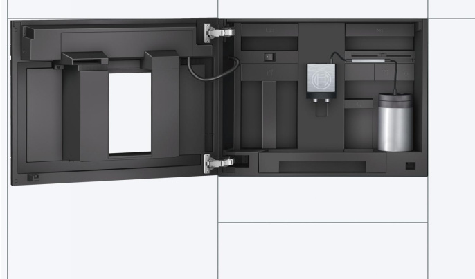 Встраиваемая кофемашина Bosch Serie 8 CTL636ES1 черный /серебристый