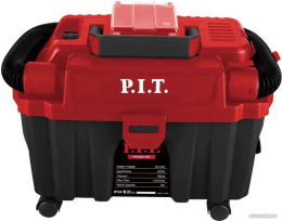 Пылесос P.I.T. PVC20H-10A (аккумуляторный, бесщеточный, 20 В, 10 л, 1 м³/мин, 3в1: сух/влаж уборка, выдув)
