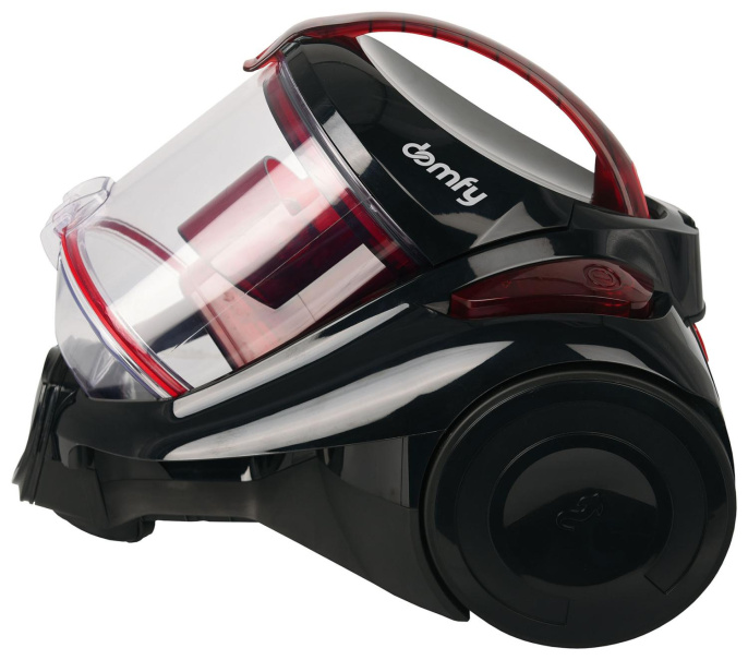 Пылесос DOMFY DSC-VC704, 2400Вт, черный/красный