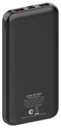 Внешний аккумулятор (Power Bank) HIPER SM10000,  10000мAч,  черный [sm10000 black]