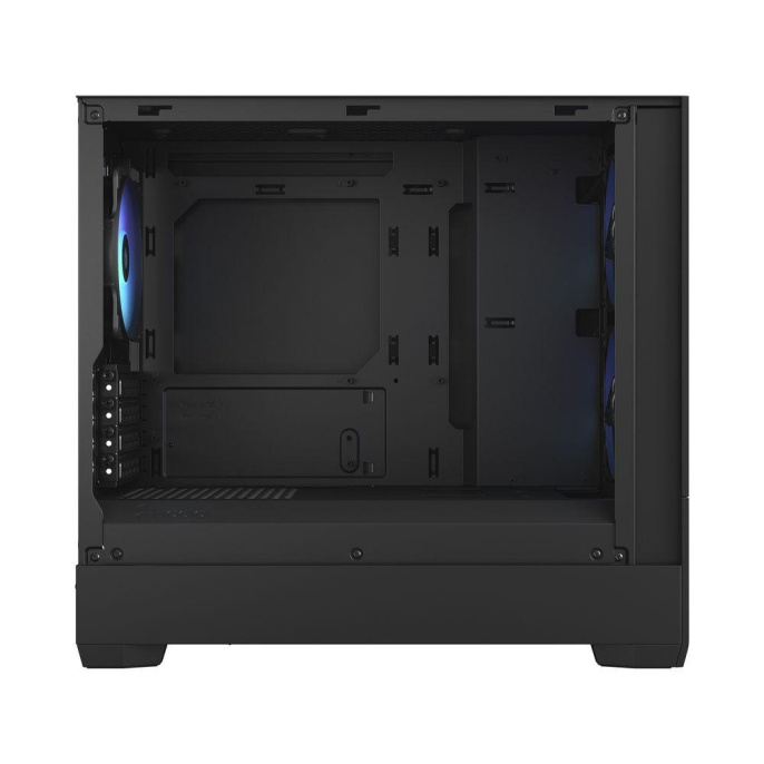 Корпус Case Fractal Design Pop Mini Air RGB TG Clear Tint, Mini-Tower, 3x120mm RGB, 2xUSB-A 3.2 mATX, mITX Black FD-C-POR1M-06