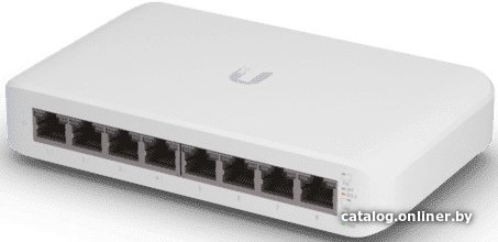 Коммутатор Ubiquiti UniFi Switch Lite 8 PoE USW-LITE-8-POE, PoE-коммутатор, 8х 1G RJ45, раздача 52 Вт