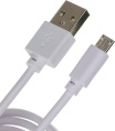 Кабель Digma micro USB (m) -  USB (m),  1.2м,  2A,  белый [microusb-1.2m-wh]
