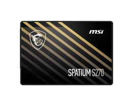 Твердотельный накопитель MSI SSD SPATIUM S270, 240GB, 2.5" 7mm, SATA3, 3D TLC, R/W 500/400, IOPs 50 000/80 000, TBW 110, DWPD 0.25 5 лет S78-440N070-P83