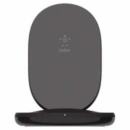 Беспроводная зарядная станция Belkin BoostCharge Wireless Charging Stand 15W Whith Wall Charger - Black WIB002myBK