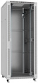Cabeus SH-05C-42U80/80 Шкаф монтажный телекоммуникационный 19" напольный для распределительного и серверного оборудования 42U 800x800x2055mm (ШхГхВ) передняя стеклянная и задняя сплошная металлическая двери, ручка с замком, цвет серый (RAL 7035)
