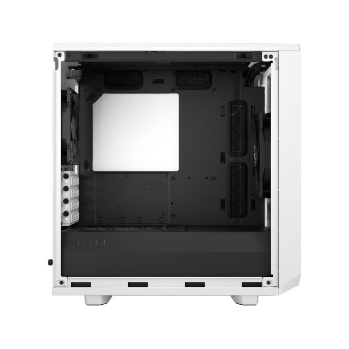 Корпус Case Fractal Design Meshify 2 Mini TG Clear Tint, Mini-Tower, 1x120mm + 1x140mm, 2xUSB-A 3.2 + 1xUSB 3.2 Type-C mATX, mITX, mDTX White FD-C-MES2M-02