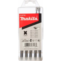 Набор буров SDS-plus 5 шт. Makita D-00795