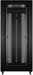 Cabeus ND-05C-42U80/80-BK Шкаф монтажный телекоммуникационный 19" напольный для распределительного и серверного оборудования 42U 800x800x2055mm (ШхГхВ) передняя и задняя перфорированные двери, ручка с замком, цвет черный (RAL 9004)