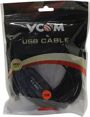 Кабель удлинительный активный VCOM CU827-5м USB 3.0-repeater A-- A 5м